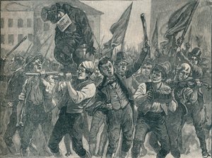 Scena delle rivolte di Belfast da Unbekannt