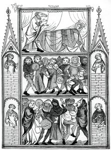 Scene dalla storia di Fauvel, XV secolo, 1870