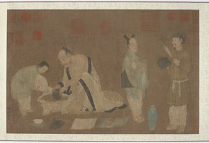 Studioso e attendenti, dinastia Ming, 1368-1644 da Unbekannt
