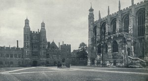 Cortile della scuola e cappella da Unbekannt