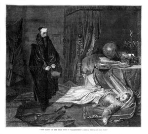 Seni che osserva il corpo di Wallenstein, 1864 da Unbekannt