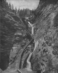 Sette cascate, Cheyenne Canyon, Colorado, USA, c1900 da Unbekannt