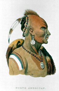 Sewessissing, capo degli indiani Iowa, indiani delle pianure nordamericane, 1837 da Unbekannt