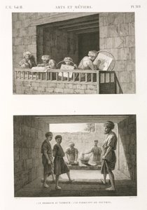 Ricamo e produzione di feltro, Egitto, c 1798 da Unbekannt