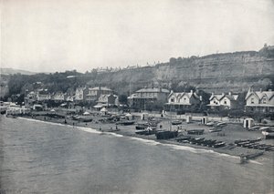 Shanklin - Vista della spiaggia e delle alture da Unbekannt