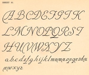 Foglio 10, da un portfolio di alfabeti, 1929 da Unbekannt