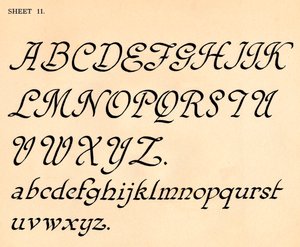 Foglio 11, da un portfolio di alfabeti, 1929 da Unbekannt