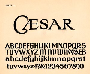 Foglio 1, da un portfolio di alfabeti, 1929 da Unbekannt