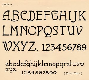 Foglio 6, da un portfolio di alfabeti, 1929 da Unbekannt