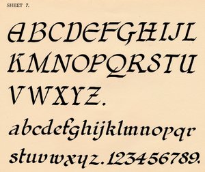 Foglio 7, da un portfolio di alfabeti, 1929 da Unbekannt