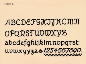 Foglio 8, da un portfolio di alfabeti, 1929 da Unbekannt