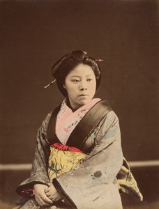 Shin, una famosa ragazza della casa da tè a Yokohama, 1870s da Unbekannt