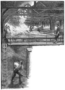 Spalare il sale alle South Durham Salt Works, 1884 da Unbekannt