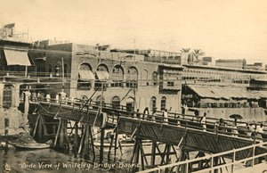 Vista Laterale del Ponte Whiteley, Bassora, c1918-c1939