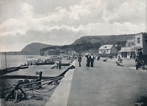 Sidmouth - La passeggiata e la spiaggia, 1895 da Unbekannt