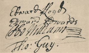 Firma di Edward Lloyd, 1692, 1928 da Unbekannt