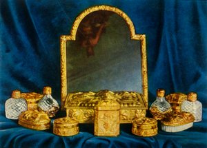 Servizio da toilette in argento dorato, 1938 da Unbekannt