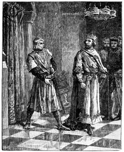 Simone di Montfort litiga con Enrico III, 1257, c1880 da Unbekannt