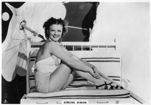 Simone Simon, attrice cinematografica francese, c1938
