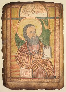 Foglio singolo da un libro dei Vangeli con un ritratto di San Luca, c. 1440-1480 da Unbekannt
