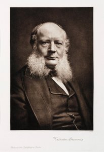 Sir Charles William Siemens, ingegnere tedesco, c 1860-1870 da Unbekannt