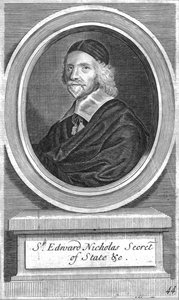 Sir Edward Nicholas, Segretario di Stato, metà-fine XVII secolo da Unbekannt