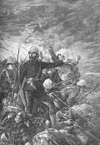 Sir George Colley a Majuba Hill, c1881 da Unbekannt