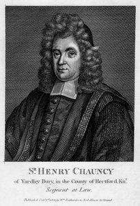 Sir Henry Chauncy, avvocato, educatore e antiquario inglese, 1802 da Unbekannt