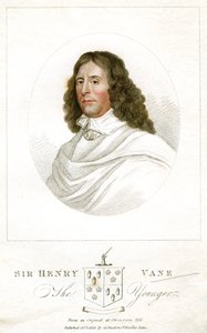 Sir Henry Vane il Giovane, statista e autore inglese, 1814