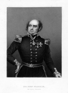 Sir John Franklin, capitano di mare inglese ed esploratore artico, XIX secolo da Unbekannt