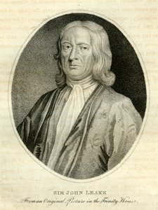 Sir John Leake, ammiraglio britannico, XVIII secolo da Unbekannt