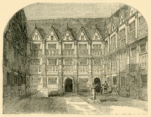 Casa di Sir Thomas Gresham in Bishopsgate Street, c1872 da Unbekannt