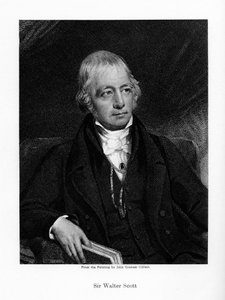 Sir Walter Scott, I baronetto, prolifico romanziere storico e poeta scozzese, XIX secolo da Unbekannt
