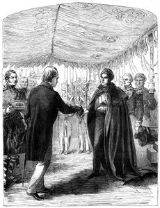 Sir Walter Scott presenta la Croce di Sant