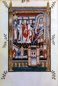Sisinnius esorta San Dionigi a rinunciare alla sua fede, 1317 da Unbekannt