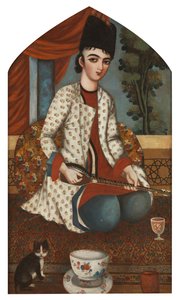 Suonatore di sitar, c. 1830-1840 da Unbekannt