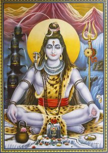Immagine di Shiva seduto, Rishikesh
