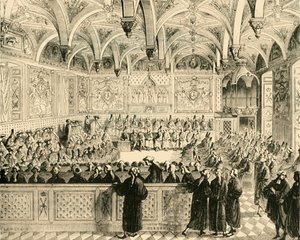 Seduta del Parlamento di Parigi, 1890 da Unbekannt