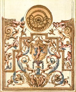 Bozzetto per pittura decorativa, Francia, 1928