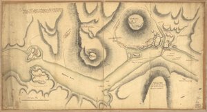 Schizzo dei Forti Clinton e Montgomery, assaltati il 6 ottobre 1777 dalle truppe sotto il comando di Sir Henry Clinton, K.B., Tenente Generale delle forze di S.M. e comandante in capo di New York e delle sue dipendenze da Unbekannt