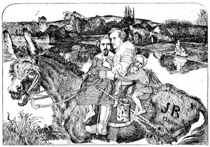Parodia su Sir Isumbras e il P.R.B., 1923 da Unbekannt