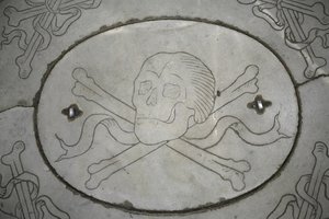 Teschio e ossa, Firenze, Italia