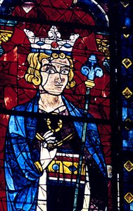 Salomone, vetrata, Cattedrale di Chartres, Francia, 1194-1260 da Unbekannt