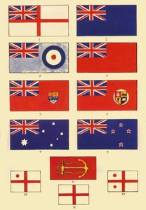 Alcuni stendardi della Gran Bretagna e del Commonwealth, c. 1948 da Unbekannt