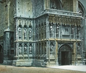 Portico sud-ovest, Cattedrale di Canterbury, c1890 da Unbekannt