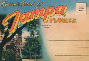 Cartella ricordo di Tampa, Florida - Università di Tampa, c1940s da Unbekannt