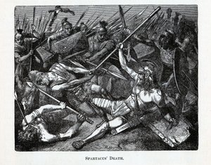 La morte di Spartaco, 1882 da Unbekannt