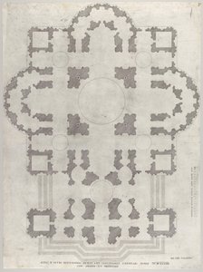 Speculum Romanae Magnificentiae: Pianta di San Pietro, 1549