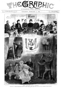Spirito smascherato a una seduta spiritica a Londra, 1880 da Unbekannt