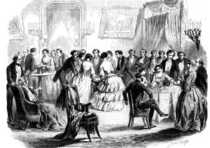 Riunione spiritista in un salotto parigino, 1853 da Unbekannt